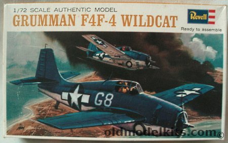 Revell 1/72 Grumman F4F-4 Wildcat - (F4F4), H639 plastic model kit